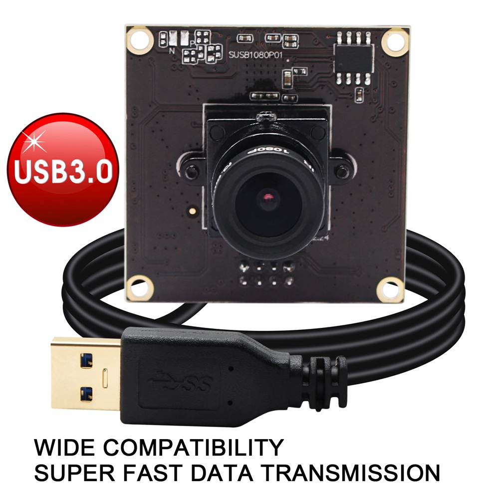 ELP Free Driver Sony IMX291 MJPEG YUYV 1080p 50fps OTG Quick USB 3.0 PCB Camera For Indrustrual Devices